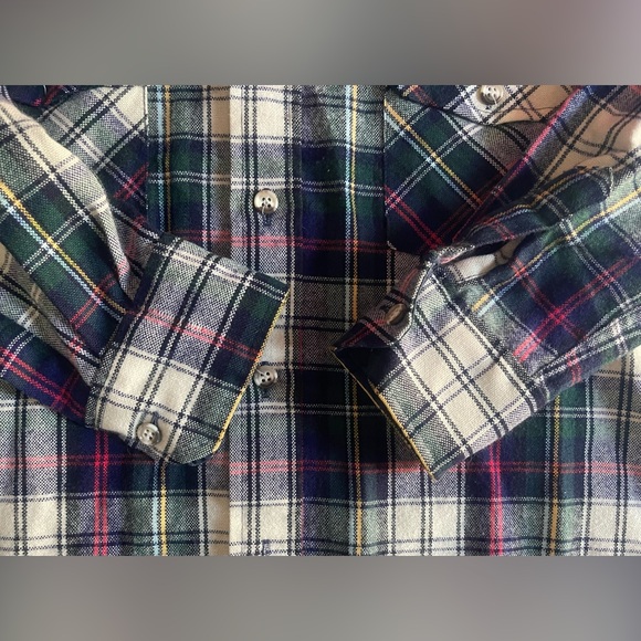 Vintage Eatons Birkdale Blue Plaid Shirt Size Small - Picture 6 of 12